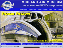 Tablet Screenshot of midlandairmuseum.co.uk